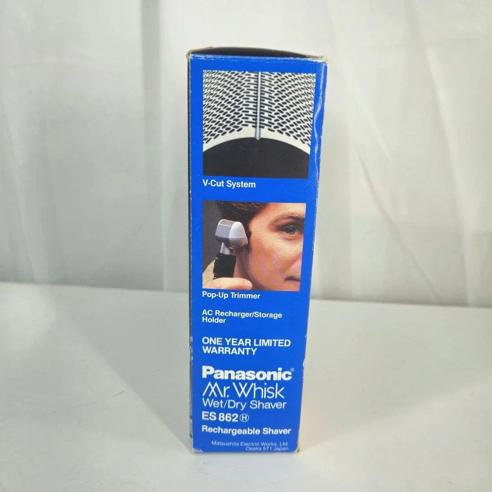New Panasonic Mr Whisk Wet Dry Shaver ES862 Electric Shaver For Men w/ hard case